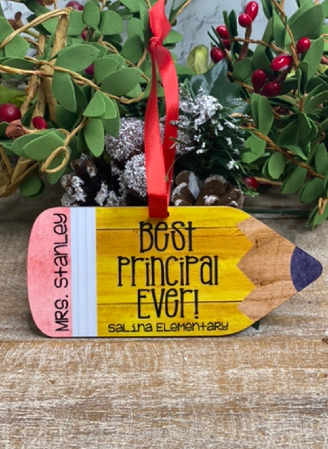 Personalized TEACHER Ornament Custom Teacher Ornament Etsy