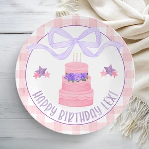Personalized Birthday Plate, Personalized Cake Plate, Personalized Gift, Birthday Gift, Celebration Plate, Birthday Celebration Plate