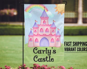 playhouse garden flag, personalized garden flag, custom garden flag, garden flag, lemonade stand prop, girls clubhouse flag