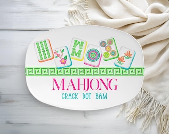 Mahjong Serving Platter, Mahjong Game Night Gift, Mahjong Gifts, Mahjong Dessert Platter, Mahjong Platter, Mahjong Accessories, Mahjong
