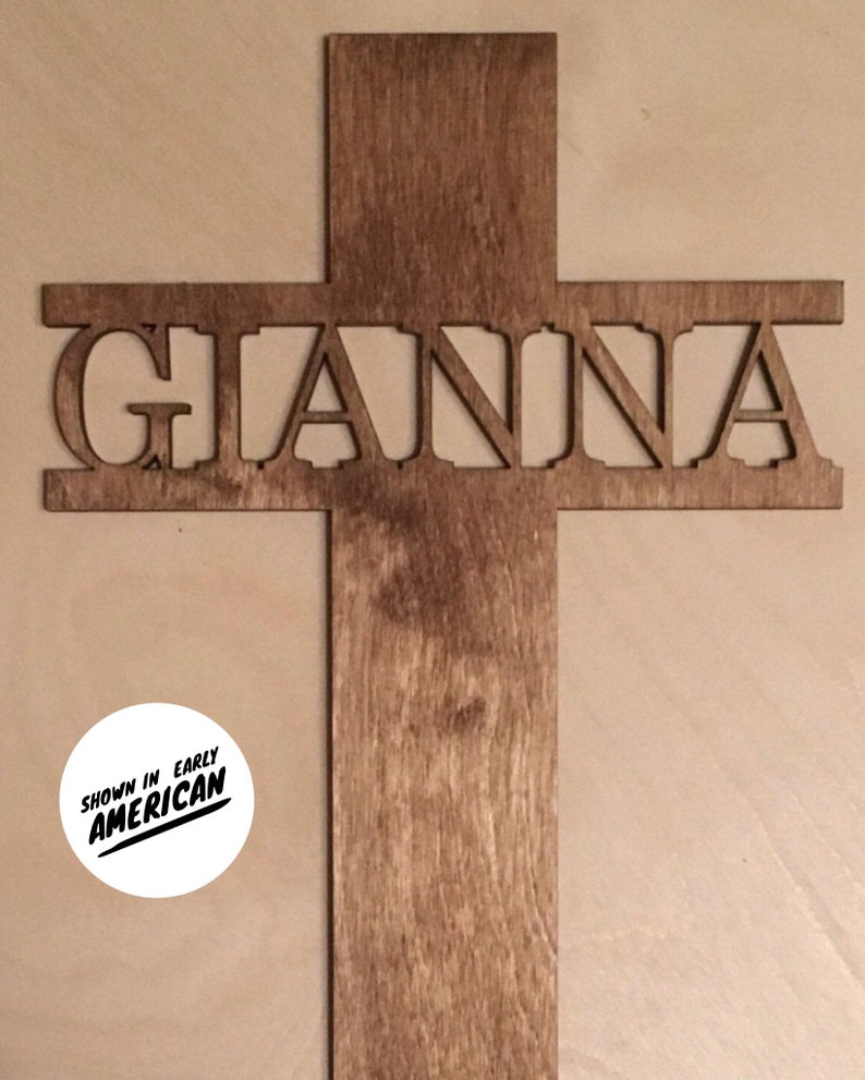 Baptism gift, first communion gift, Personalized Cross, Wooden Cross, Baptism Cross, Wooden Name Cross, Baptism Gift Boy, Baptism Gift Girl image 4