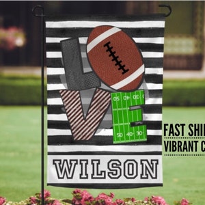 football garden flag, personalized garden flag, custom garden flag, garden flag, yard flag, personalized yard flag. welcome garden flag