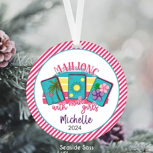 Mahjong Gifts, Mahjong Lover, Mahjong Christmas Ornament, Mahjong, Mahjong Player Gift, Mahjong Keepsake, Mahjong Christmas Gifts