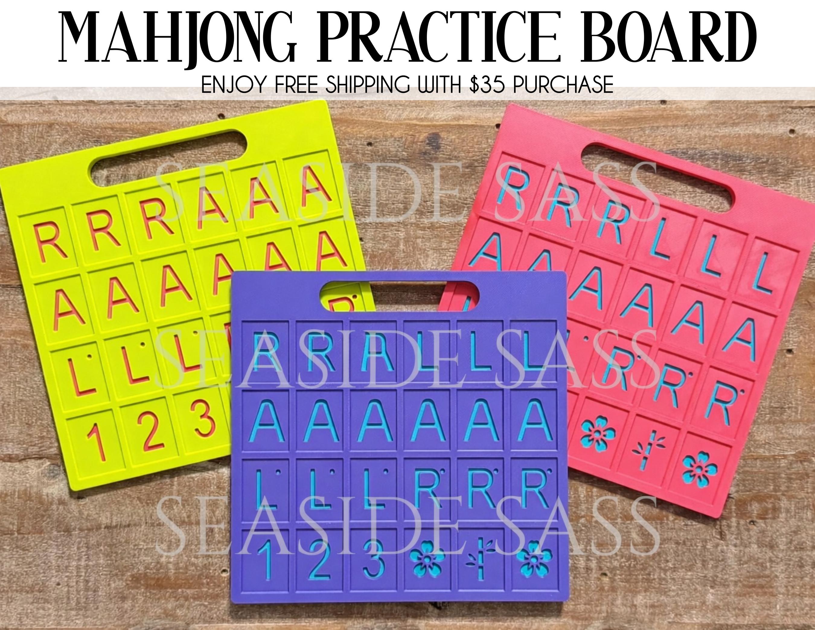 Mahjong Pattern Board Mahjong Solo Practice Board – Mahjong Training Tool – ROL Pattern Card ...