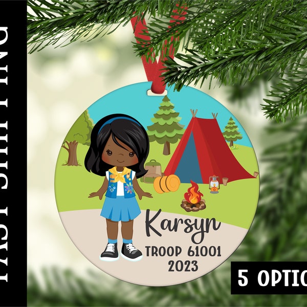 Girl Scout Troop Ornament Svg - Etsy