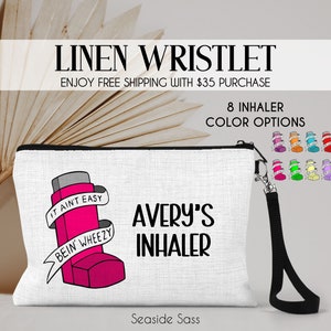 Personalized Inhaler Pouch, Inhaler Holder, Inhaler Bag, Asthma Travel Bag, Inhaler Case, Asthma Case, School Inhaler Pouch, Asthma Bag
