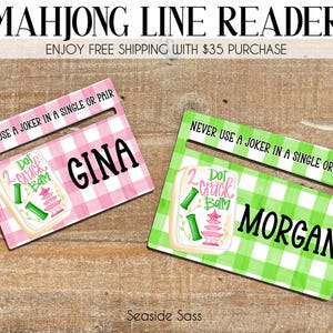 Mahjong Line Reader, Mahjong Accessories, Personalized Mahjong Gifts, Mahjong Line Finder, Mahjong Lover Gift, Mahjong Gift, Mahjong