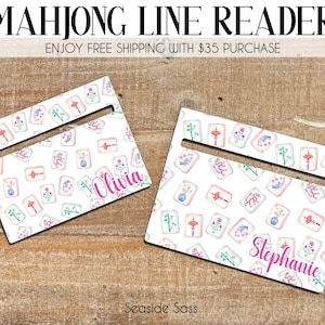 Mahjong Accessories, Mahjong Line Reader, Personalized Mahjong Gifts, Mahjong Line Finder, Mahjong Lover Gift, Mahjong Gift, Mahjong Help