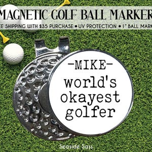 Personalized Golf Ball Marker, Ball Marker, Fathers Day Gift, Dad Golf Gift, Personalized Ball Marker, Personalized Golf Gift, Golf Lover