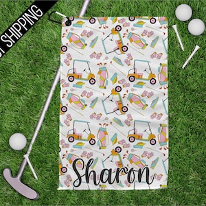 Golf Towel, Personalized  Golf Towel, Golf Gift, Golf, Personalized Towel, Sports Towel, Golf Accessories, Golf Gifts, Women's Golf Towel