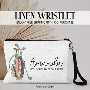 Personalized Golf Bag, Golf Team Gift, Golf Pouch, Golf Gifts, Woman&#39;s Golf accessories, Golf Tee bag, Golf Ball holder, Golf Accessories