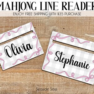 Mahjong Line Reader, Mahjong Accessories, Personalized Mahjong Gifts, Mahjong Line Finder, Mahjong Lover Gift, Mahjong Gift