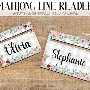 Mahjong Line Reader, Mahjong Accessories, Personalized Mahjong Gifts, Mahjong Line Finder, Mahjong Lover Gift, Mahjong Gift