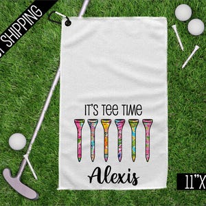 Golf Towel, Personalized  Golf Towel, Golf Gift, Golf, Personalized Towel, Sports Towel, Golf Accessories, Golf Gifts, Women's Golf Towel