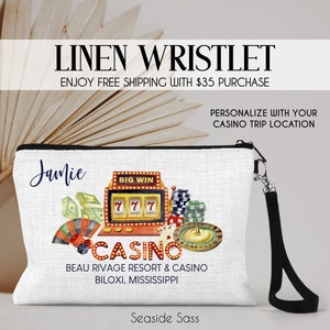 Casino Gift, Casino Money Pouch, Casino Trip Bag, Casino Girls Weekend Gifts, Personalized Casino Bag, Girls Trip Bag, Casino Cash, Casino
