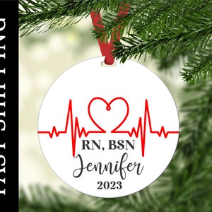 Personalized , Nurse Gift, Nurse Ornament, Gift for Nurse, Registered Nurse Gift, Personalized Ornament, Christmas Gift for Nurse