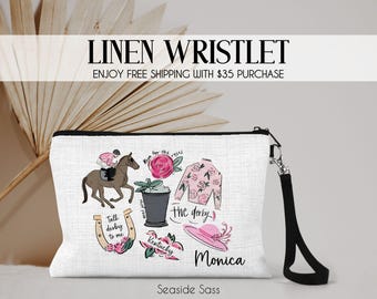 Kentucky Derby bag, Kentucky Derby gifts, Run For the Roses Bag, Horse Lover Gift, Horse Coquette Gift, Coquette Horseshoe Bag, Derby Races