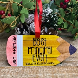 Personalized PRINCIPAL ornament, custom principal ornament, principal christmas ornament, personalized christmas ornament