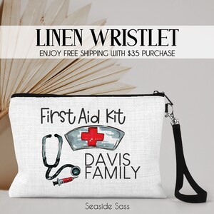 Personalized Medical Bag, First Aid Pouch, Personalized Gifts, Band-Aid Bag, Travel First Aid Bag, First Aid Car Kit, Zipper Medical Bag