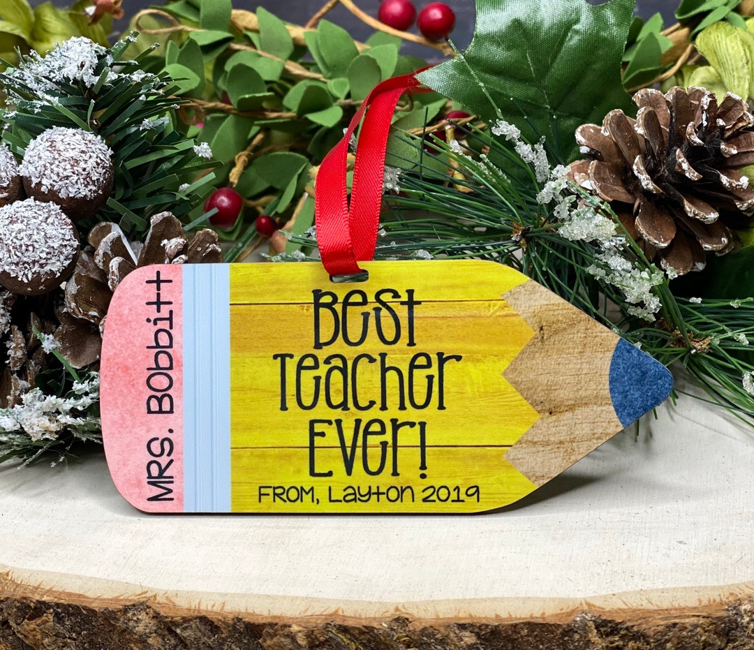 Personalized TEACHER Ornament, Custom Teacher Ornament, Teacher