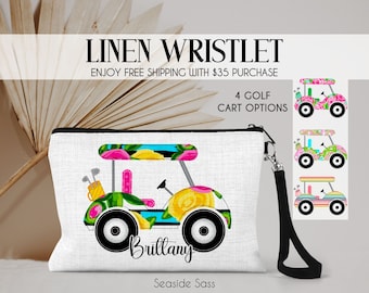 Personalized Golf Bag, Girls Golf Weekend Gifts, Golf Team Gift, Personalized Bag, Personalized Golf Wristlet, Golf Lover Gift, Golf Gifts