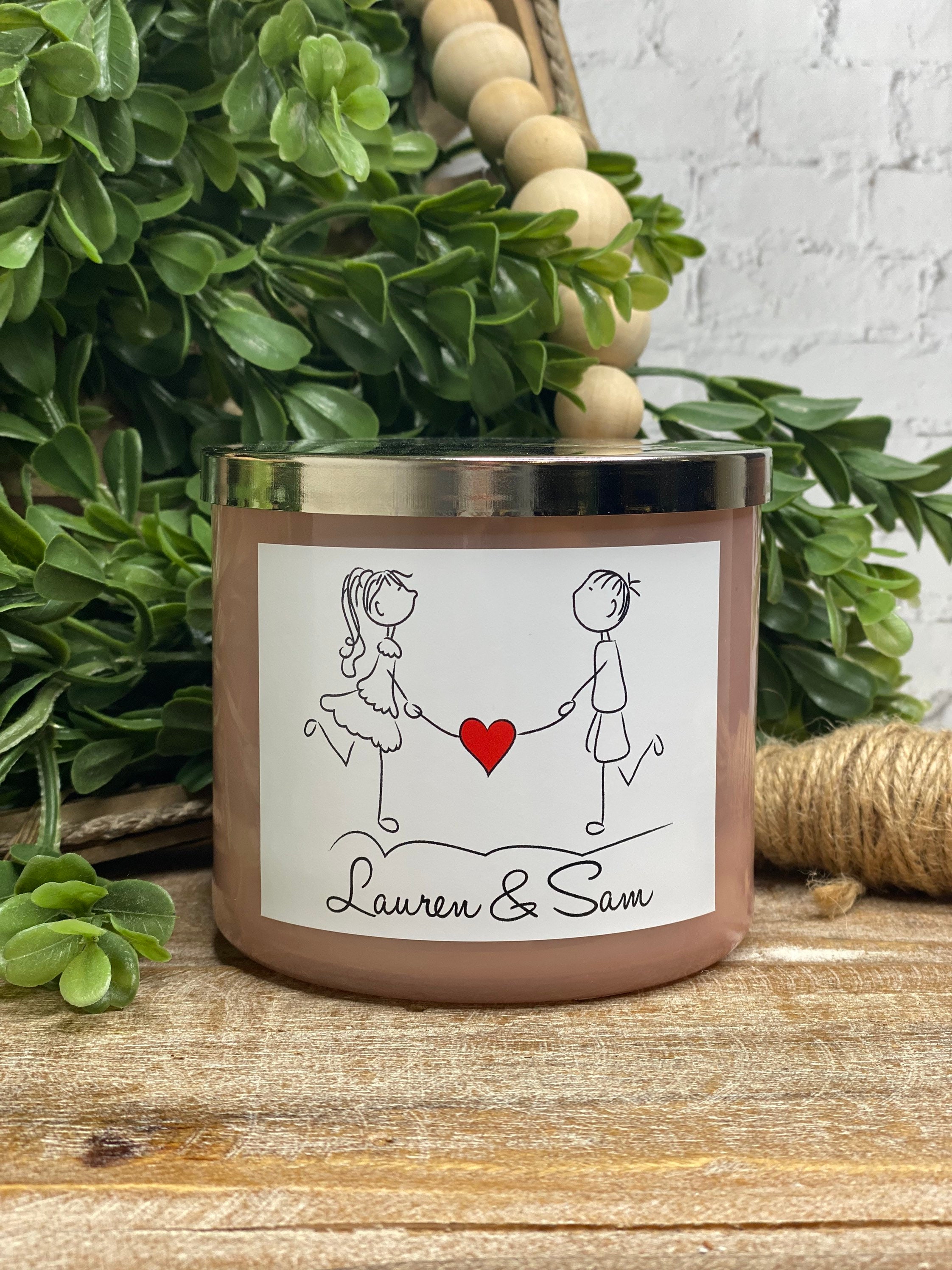 Couples candle label, Stick figure Candle label, cute labels for candles, Candle labels, candle label for couple