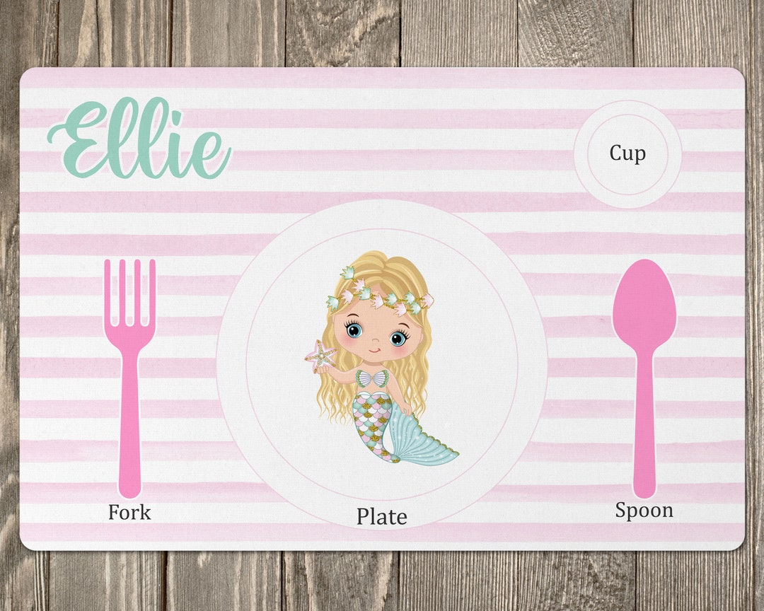 Personalized Kids Placemat Kids Placemat Custom Kids Mat Etsy