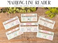 Mahjong Line Reader, Mahjong Accessories, Personalized Mahjong Gifts, Mahjong Line Finder, Mahjong Lover Gift, Mahjong Gift, NEW SIZE