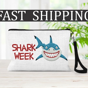 Period bag,  Shark Week, Period Bag for girls, Shark Week Period Bag, Cosmetic Pouch, Period Pouch