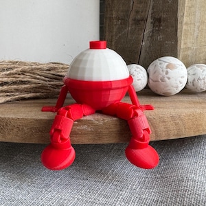 Fishing Bobber Shelf Sitter, Fishing Gifts, Bobber Figurine, 3D printed bobber Gift, Fun Fishing Gifts, Fishing Desk Gifts, Gift for Dad