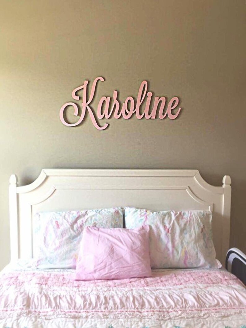 Unpainted Wooden Name Wooden Name Above the Bed Name Nursey Etsy
