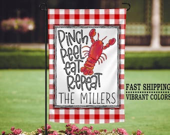 Crawfish Boil, Crafish Flag, Crawfish Boil Garden Flag, Spring Garden Flag, Let the Good Times Boil, Crawfish Party Gift