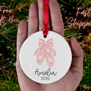 Personalized Ballerina Ornament - Ballet Ornament - Ballet Gift - Christmas Recital Gift - Gift For Ballerina -  Ballet Girls Ornament