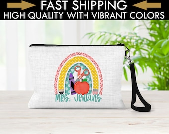 Personalized Teacher Survival Kit Bag, Teacher Gift Ideas, Teacher Appreciation Gift, Favorite Teacher Bag, Pencil Pouch, Teacher Gift