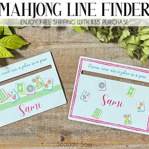 Mahjong Line Reader, Mahjong Accessories, Personalized Mahjong Gifts, Mahjong Line Finder, Mahjong Lover Gift, Mahjong Gift