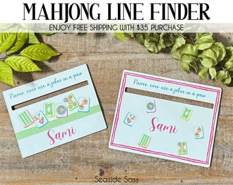 Mahjong Line Reader, Mahjong Accessories, Personalized Mahjong Gifts, Mahjong Line Finder, Mahjong Lover Gift, Mahjong Gift