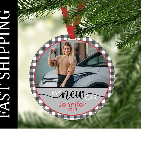 Personalized new car ornament, driving ornament, new driver ornament, new car ornament, license ornament, 16 year old birthday, first car