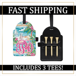 Personalized Golf Tag, Golf Gift, Golf Bag Tag, Personalized Tee Holder, Golf Lover Gift, Golf Accessories, Golf Tee Holder, Golf