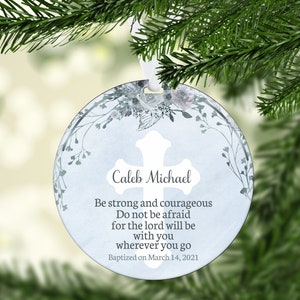 Baptism Ornament, Baptism gift, first communion gift, baptism ornament, baptism gift boy, baptism gift boy, Personalized ornament