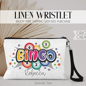 Personalized Bingo Bag, Lucky Bingo bag, Personalized bag, Bingo Bag, Gift for her, Bingo gift, Gift for Grandma Grandpa,