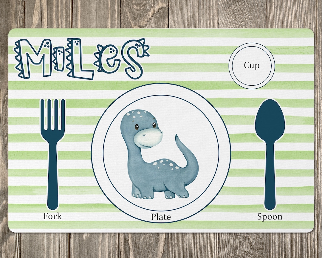 Personalized Kids Placemat Kids Placemat Custom Kids Mat Etsy