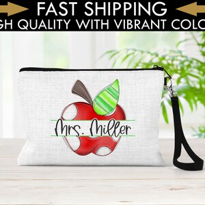 Personalized Teacher Bag, Teacher Gift Ideas, Teacher Appreciation Gift, Favorite Teacher Bag, Pencil Pouch, End Of School Gift, Teacher Bag