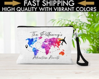 Cartera de viaje personalizada, Portadocumentos de viaje personalizado, Portapasaportes personalizado, Portapasaportes familiar, Regalo de viaje, Viajero