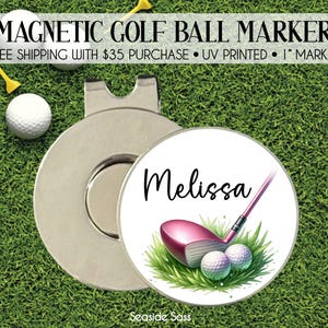 Golf Ball Marker, Girls Golf Weekend Gifts, Golf Gift, Personalized Ball Marker, Personalized Golf Gift, Golf Lover Gift, Golf Team Gifts