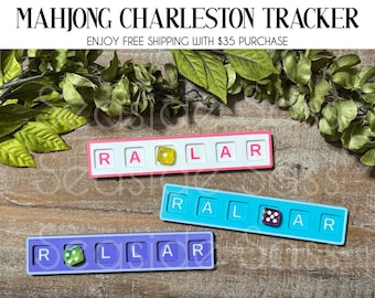 Mahjong Charleston Tracker | Mahjong Charleston Board | Mahjong Learning | American Mahjong Accessory
