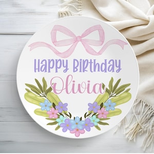 Personalized Birthday Plate, Personalized Cake Plate, Personalized Gift, Birthday Gift, Celebration Plate, Birthday Celebration Plate
