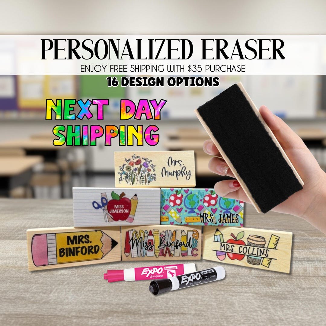 Personalized Teacher Gift, Whiteboard Erase, Teacher Gift, Teacher ...