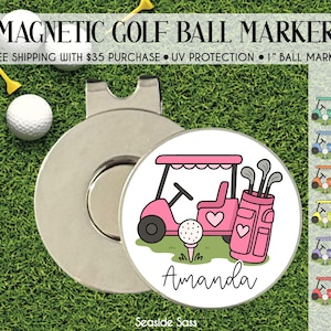 Golf Ball Marker, Girls Golf Weekend Gifts, Golf Gift, Personalized Ball Marker, Personalized Golf Gift, Golf Lover Gift, Golf Team Gifts