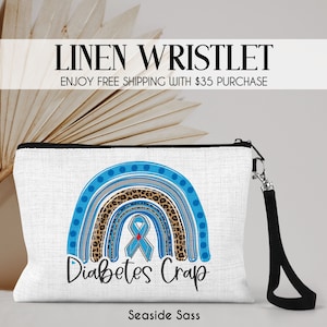 Diabetes Crap Bag, Diabetic Accessories Bag, Carry Insulin Pens, Test Strips, Glucose Meter, Diabetes Organizer, Diabetes Accessories