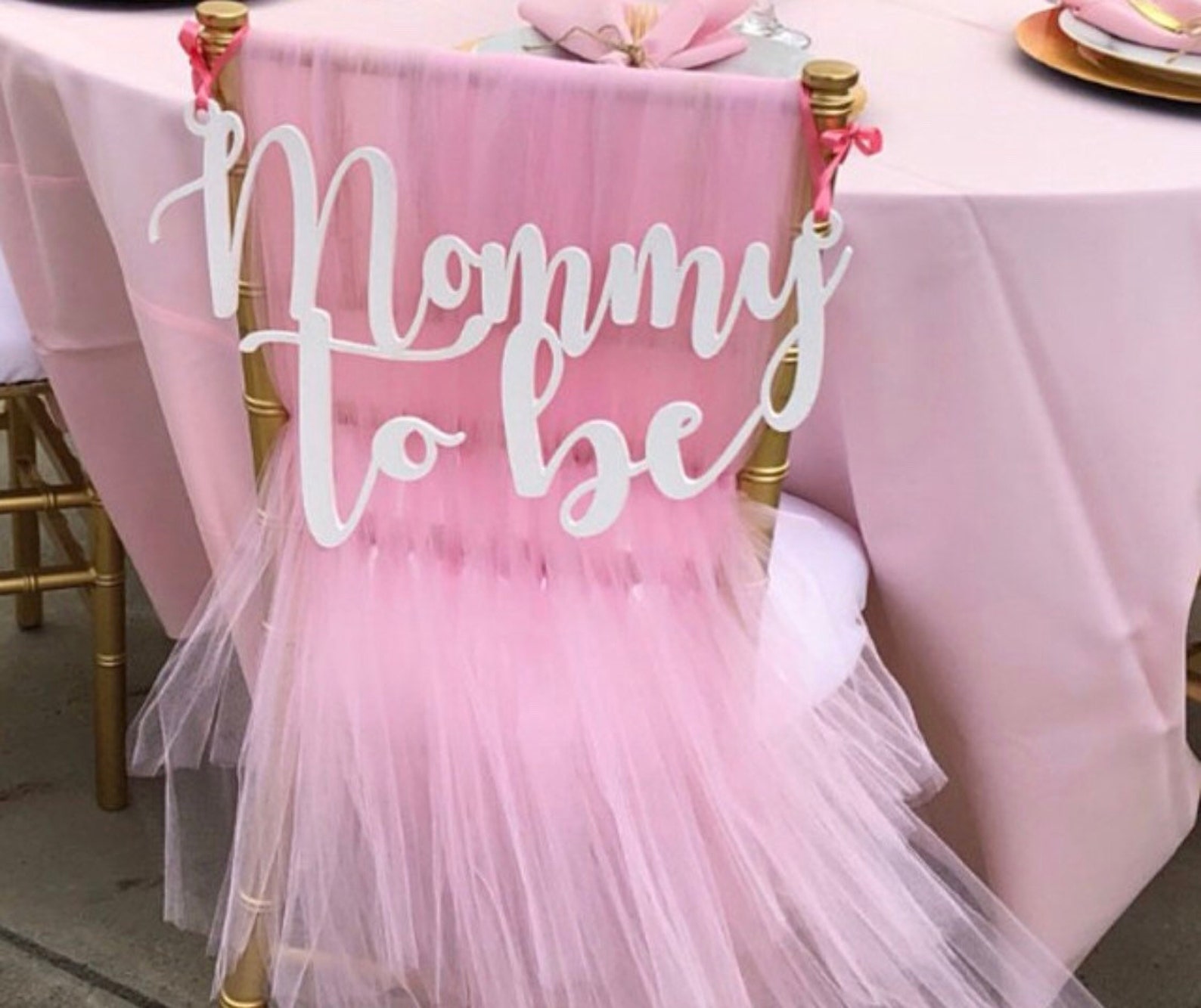 Mommy to Be Chair Sign Baby Shower Mom Chair Sign Mom to Be Etsy